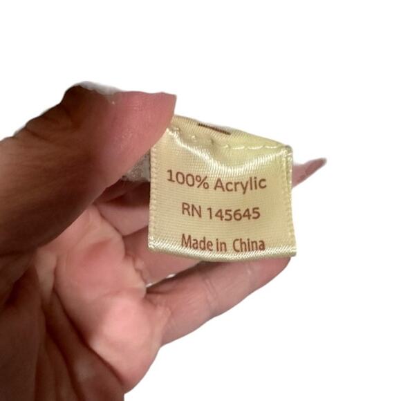 Mia & Tessa White & Gray Cape Cowl Neck Tassel Knit Poncho Women Sz OS - Picture 11 of 11